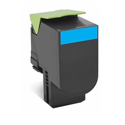 Lexmark 80C1HC0 High Yield Cyan Toner Compatible Cartridge