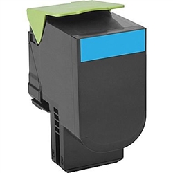Lexmark 80C1SC0 Cyan Toner Compatible Cartridge