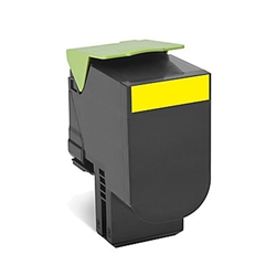 Lexmark 80C1SY0 Yellow Toner Compatible Cartridge