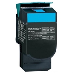 Lexmark C540H1CG Cyan High Yield Toner Remanufactured Cartridge