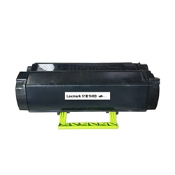 Lexmark 51B1H00, 51B0HA0 Black Remanufactured High Yield Toner Cartridge
