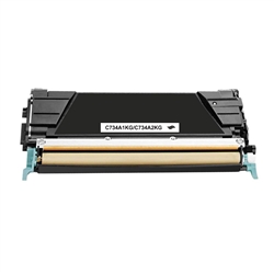 Lexmark C734A1KG Black Remanufactured Toner Cartridge