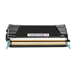 Lexmark C734A1MG, C734A2MG Remanufactured Magenta Toner Cartridge