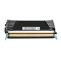 Lexmark C746A1CG,C746A2CG,X746A1CG,X746A2CG Cyan Remanufactured High Yield Toner Cartridge