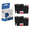Brother TZ-421/TZE-421 P-touch Black on Red 9mm 3/8" Label Tape