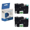 Brother TZ-741/TZe-741 P-touch Black on Green 18mm 3/4" Label Tape