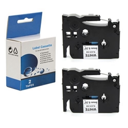 Brother TZE-S221 P-touch Black on White 9mm