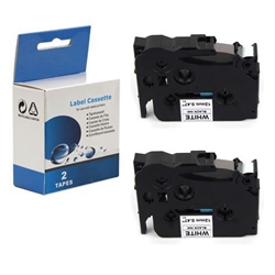 Brother TZe-S241 P-touch Black on White 18mm