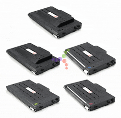 5-Pack Remanufactured Laser Toner Set for Xerox Phaser 6100