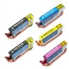 HP 564XL Ink Remanufactured Cartridges 5 Pack: CN684WN, CN685WN, CN686WN, CN687WN, CR277WN