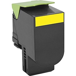 Lexmark 80C1HY0 High Yield Yellow Toner Compatible Cartridge